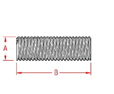 Threaded Rod Line Drawing